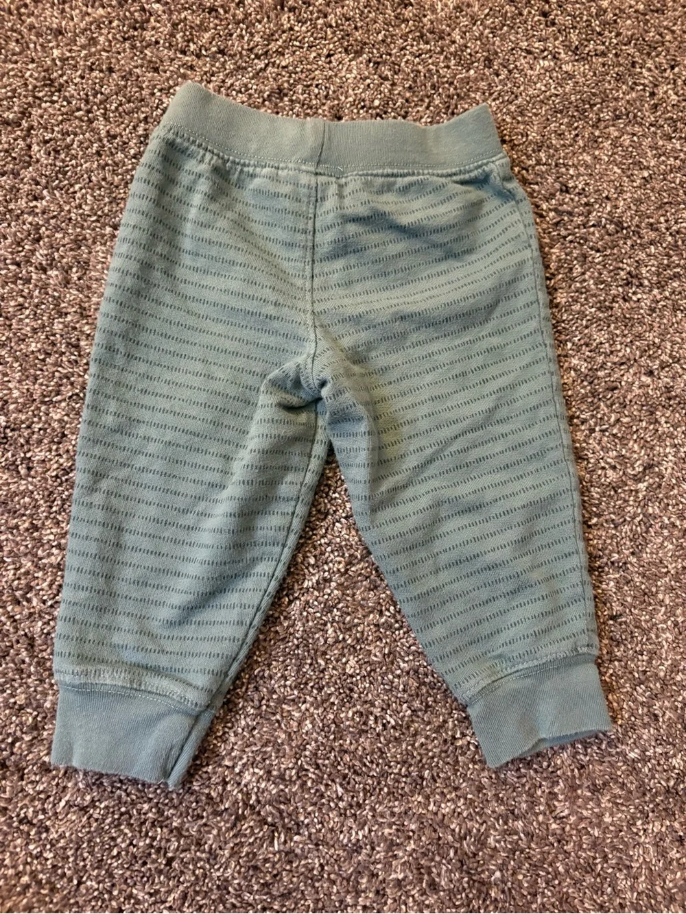 Carter's Gray Top with Green Dinosaur & Green Pants Matching Set